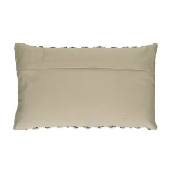 Pomax Coussins-VERSO - coussin - coton / viscose - L 50 x W 30 cm - noir/blanc