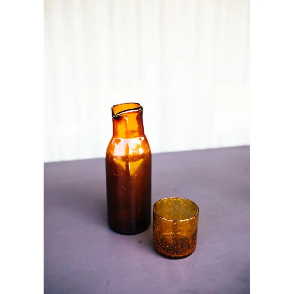 Pomax Carafes-VICO - carafe - verre - DIA 8,5 x H 24,5 cm - ambre