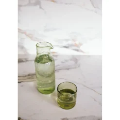 Pomax Carafes-VICO - carafe - verre - DIA 8,5 x H 24,5 cm - olive