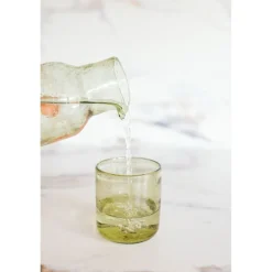 Pomax Carafes-VICO - carafe - verre - DIA 8,5 x H 24,5 cm - olive