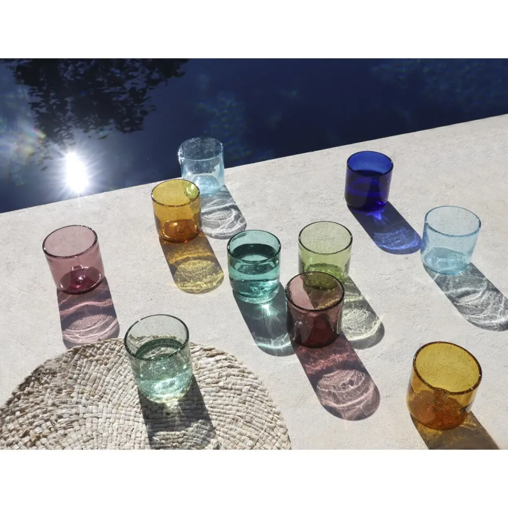 Pomax Verres-VICO - gobelet - verre - DIA 8 x H 8,2 cm - olive
