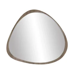 Pomax Miroirs-VIK - miroir - mdf / placage de pin - L 77 x W 4,5 x H 71 cm - taupe