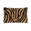 Pomax Coussins-WILDLIFE - coussin - coton / lin - L 50 x W 30 cm - brun foncé