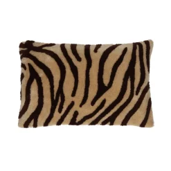 Pomax Coussins-WILDLIFE - coussin - coton / lin - L 50 x W 30 cm - brun foncé