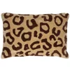 Pomax Coussins-WILDLIFE - coussin - coton / lin - L 60 x W 40 cm - chocolat