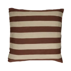 Pomax Coussins-WILDLIFE - coussin - coton / lin - L 50 x W 50 cm - brun foncé