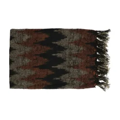 Pomax Plaids-WOUT - plaid - coton - L 150 x W 125 cm - mix de couleurs