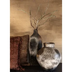 Pomax Vases-YARIM - vase - terracotta - L 17,5 x W 12,5 x H 48 cm - multicolore