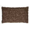 Pomax Coussins-ZAZOU - coussin - bouclé / laine - L 50 x W 30 cm - brun