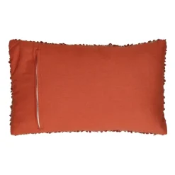 Pomax Coussins-ZAZOU - coussin - bouclé / laine - L 50 x W 30 cm - rouille