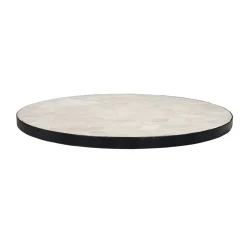 Pomax Concepts Modulaires-ZELLIX - dessus de table - zelliges marocaines - DIA 45 x H 2 cm - blanc